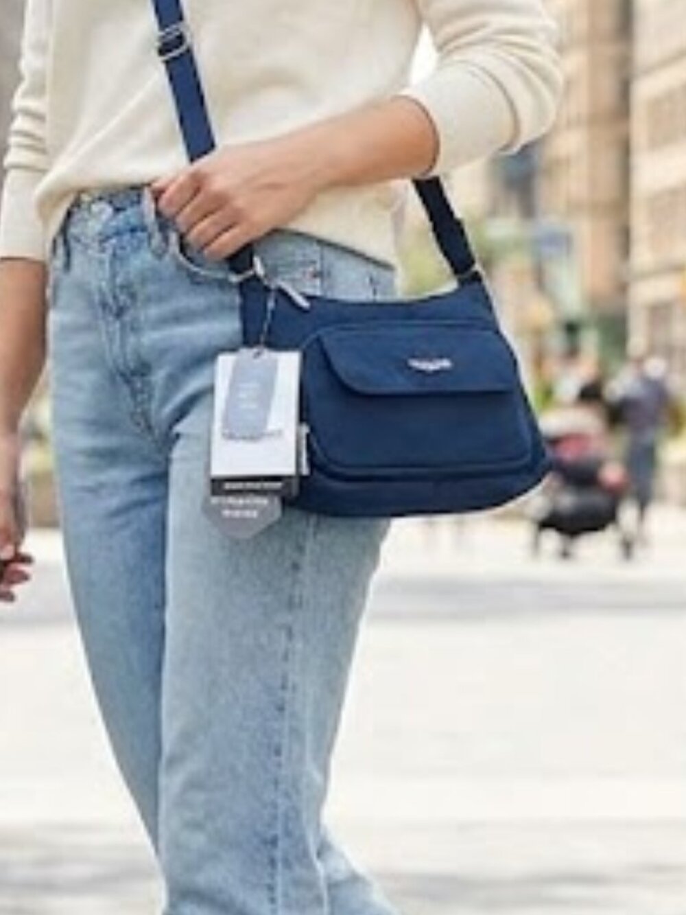 NWT Amazing Baggallini Blue Crossbody Bag - Built-In Wallet & Travel Ready!